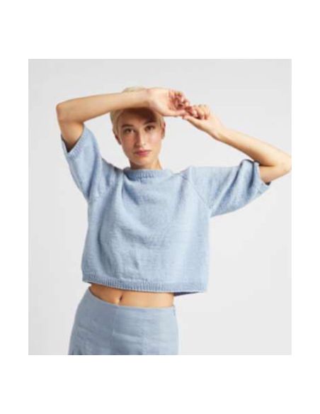 Pelote Luxury cotton silk cashmere dk bleu pigeon