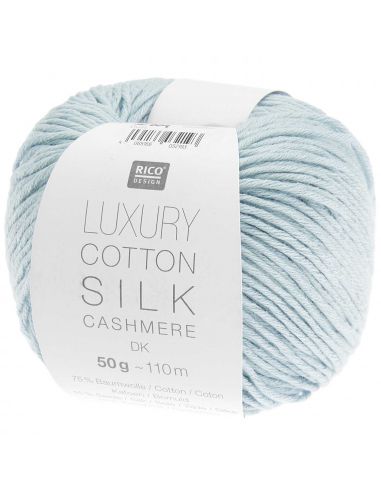 Pelote Luxury cotton silk cashmere dk bleu clair
