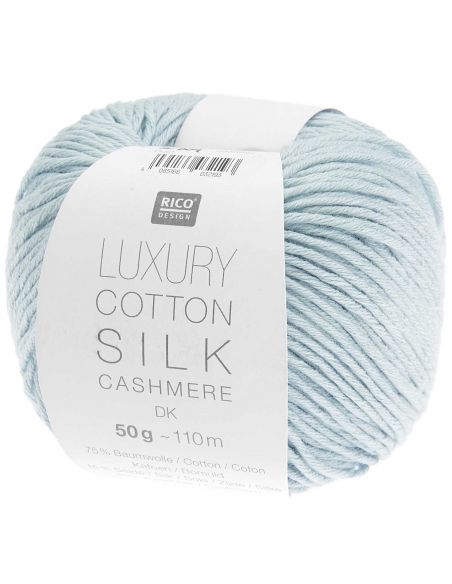 Pelote Luxury cotton silk cashmere dk bleu clair