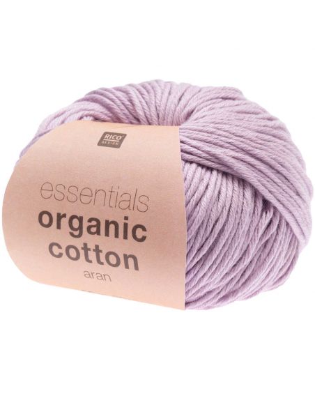 Pelote Essentials organic cotton aran lilas clair