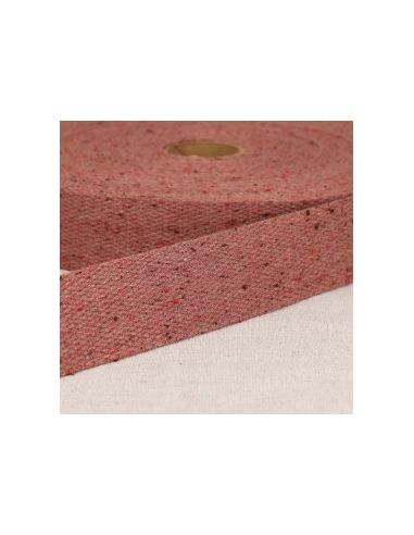 Sangle chiné 30mm bordeaux