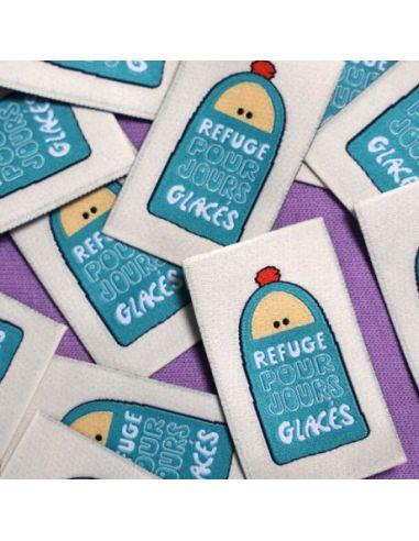 Etiquette à coudre Refuge pour jours glacés