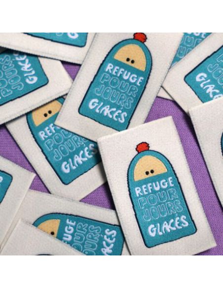 Etiquette à coudre Refuge pour jours glacés