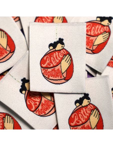 Etiquette à coudre Better together