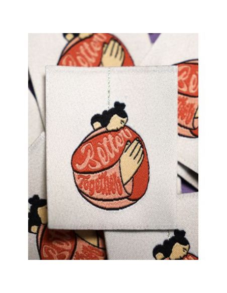 Etiquette à coudre Better together