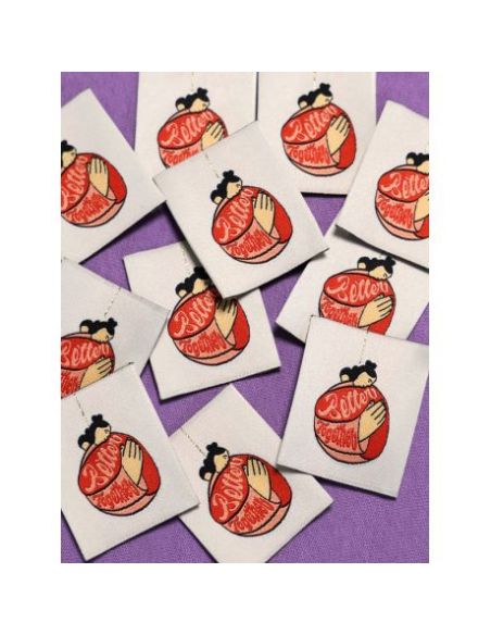 Etiquette à coudre Better together