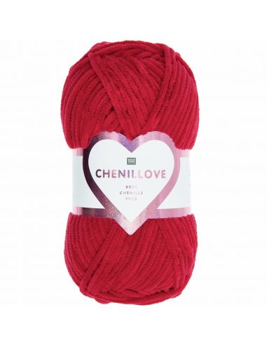Pelote Creative chenillove rouge vin