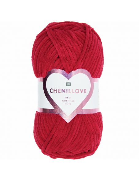 Pelote Creative chenillove rouge vin