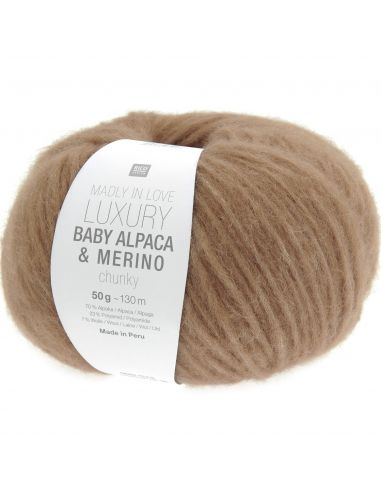 Pelote Madly in love Luxury baby alpaca & merino chunky canelle