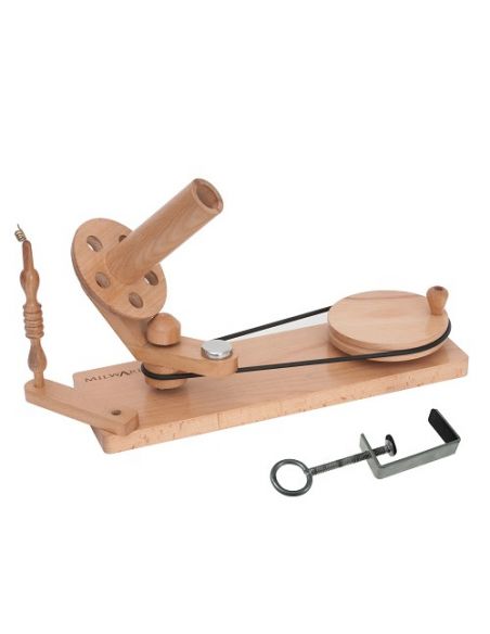 Enrouleur de pelote de fil à tricoter : Hêtre