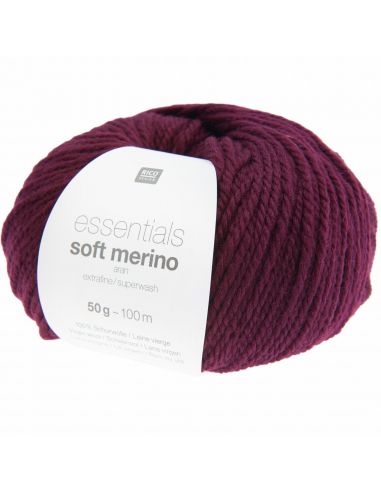 Pelote Essentials soft merino aran mûre