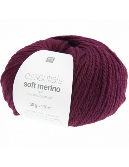 Pelote Essentials soft merino aran mûre