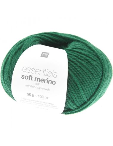 Pelote Essentials soft merino aran vert foncé