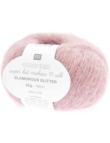 Pelote Essentials super kid mohair loves silk glamorous glitter baie