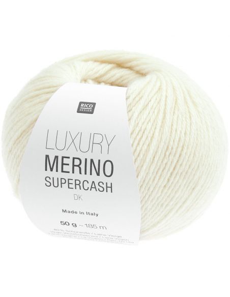Pelote Luxury merino supercash dk écru