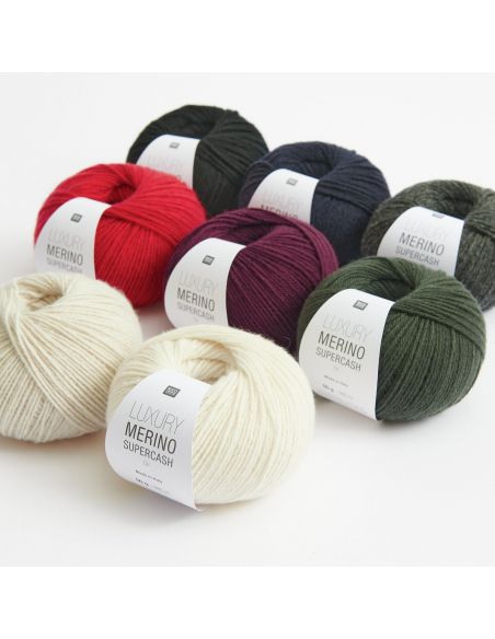 Pelote Luxury merino supercash dk écru