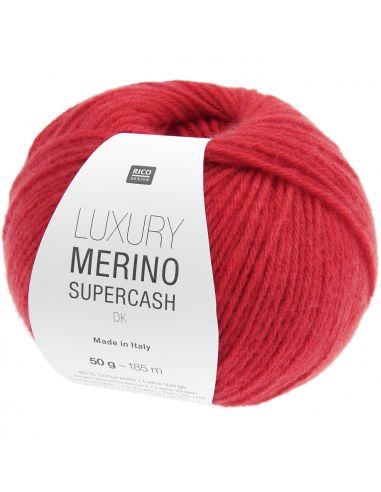 Pelote Luxury merino supercash dk rouge