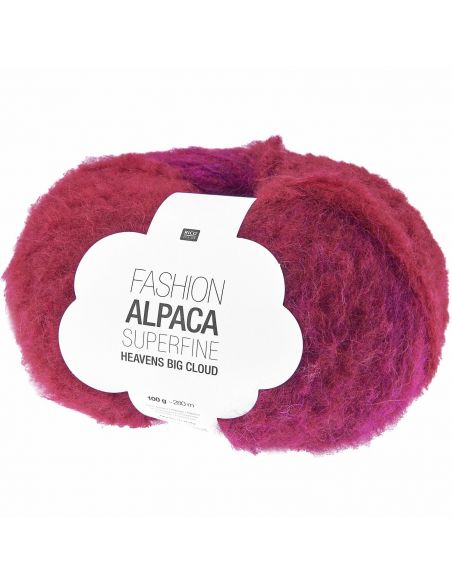 Pelote Fashion alpaca superfine heavens big cloud pastel red berries