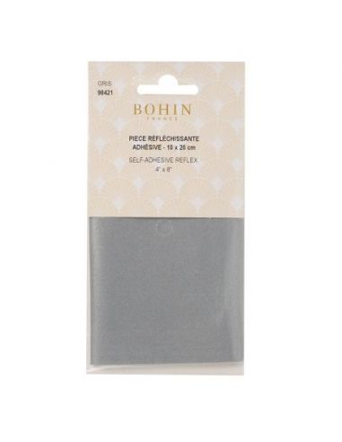 Pièce réfléchissante adhésive grise
