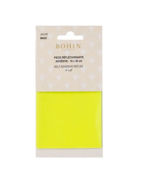 Pièce réfléchissante adhésive jaune