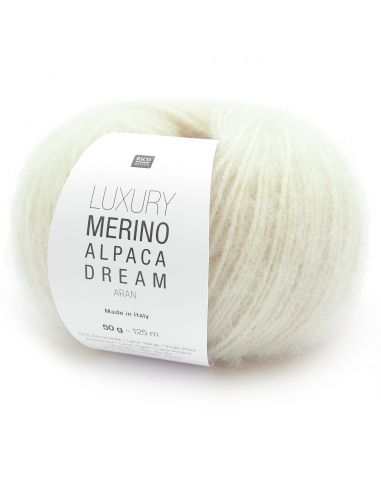 Pelote Luxury merino alpaca dream aran crème