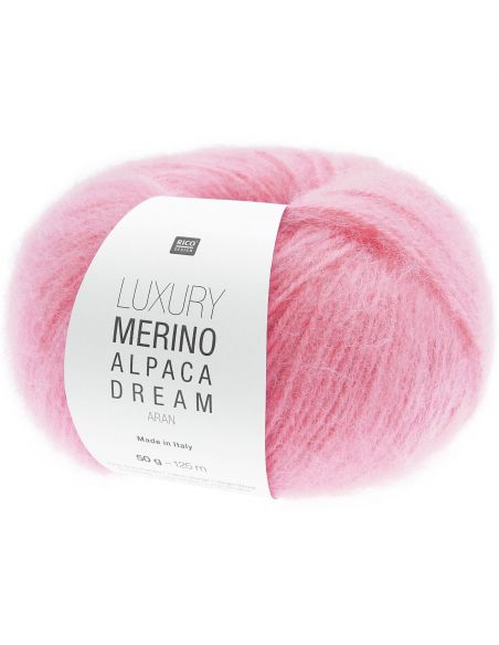 Pelote Luxury merino alpaca dream aran rose