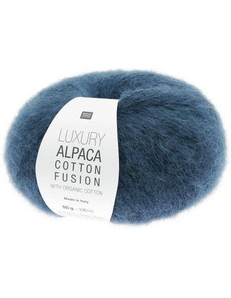 Pelote Luxury alpaca cotton fusion bleu
