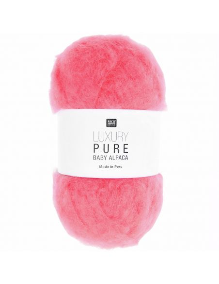 Pelote Luxury pure baby alpaca corail