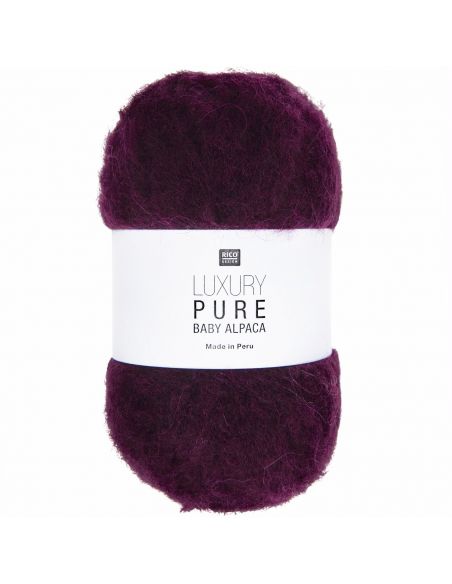 Pelote Luxury pure baby alpaca bordeaux