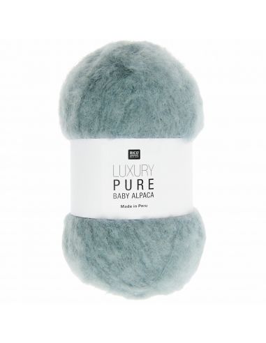 Pelote Luxury pure baby alpaca bleu fumé