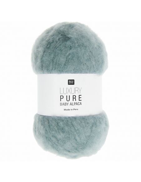 Pelote Luxury pure baby alpaca bleu fumé