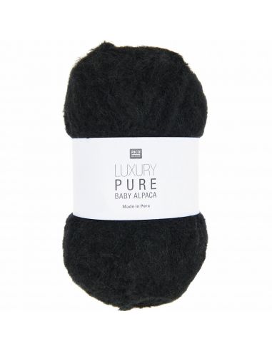 Pelote Luxury pure baby alpaca noir