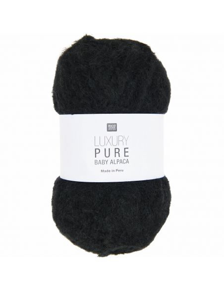 Pelote Luxury pure baby alpaca noir