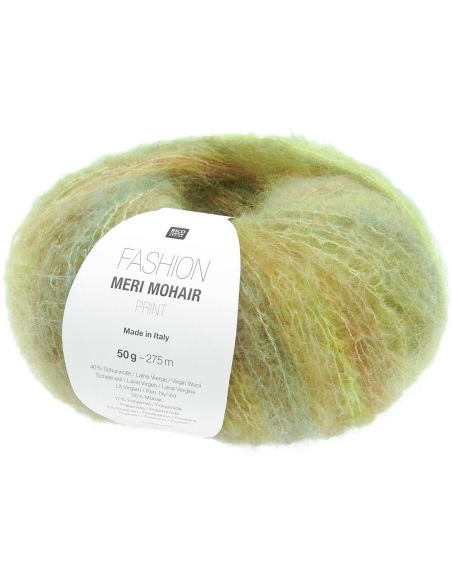 Pelote Fashion meri mohair print fresh lime