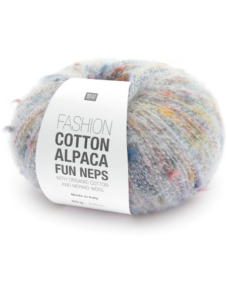 Pelote Fashion cotton alpaca fun neps écru