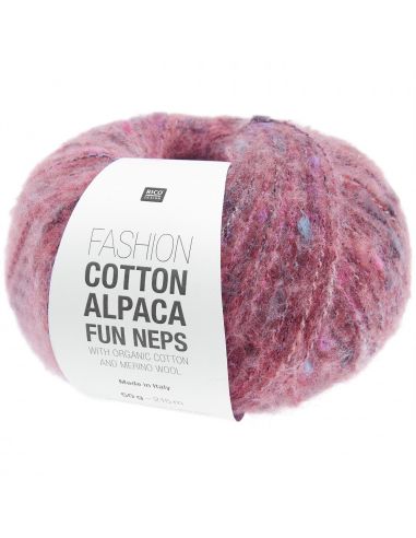 Pelote Fashion cotton alpaca fun neps baie