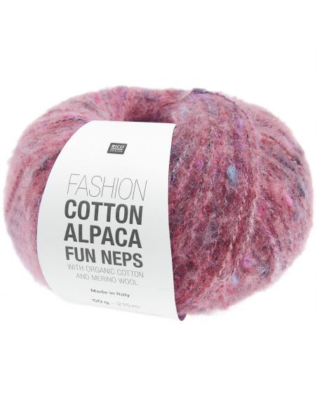 Pelote Fashion cotton alpaca fun neps baie