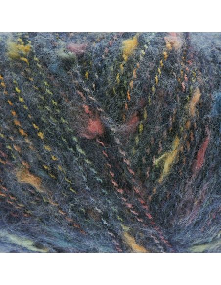 Pelote Fashion cotton alpaca fun neps bleu marine