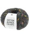 Pelote Fashion cotton alpaca fun neps noir