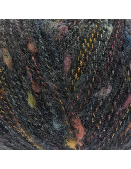 Pelote Fashion cotton alpaca fun neps noir