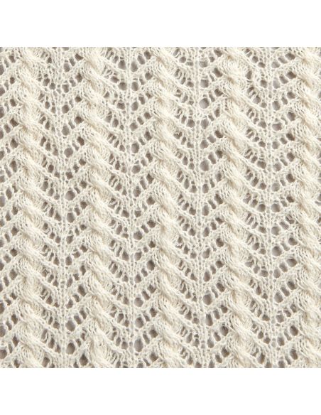 Pelote Fashion cotton merino lace solid color crème