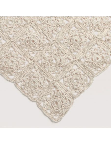 Pelote Fashion cotton merino lace solid color écru