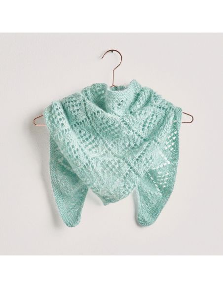 Pelote Fashion cotton merino lace solid color pétrole