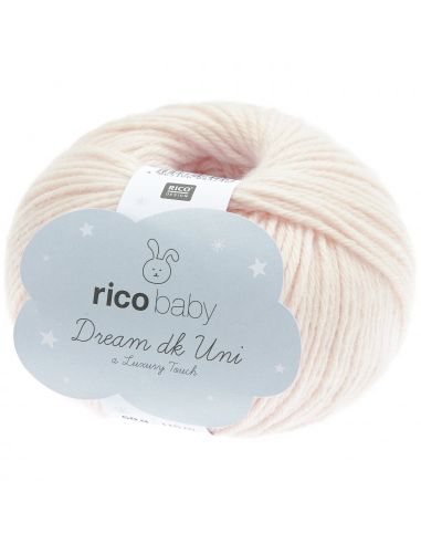 Pelote Rico baby dream dk uni saumon