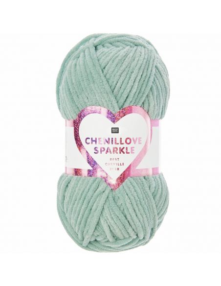 Pelote Creative chenillove sparkle aqua