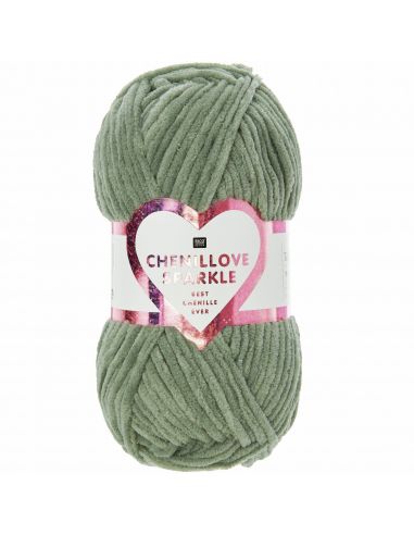Pelote Creative chenillove sparkle sauge