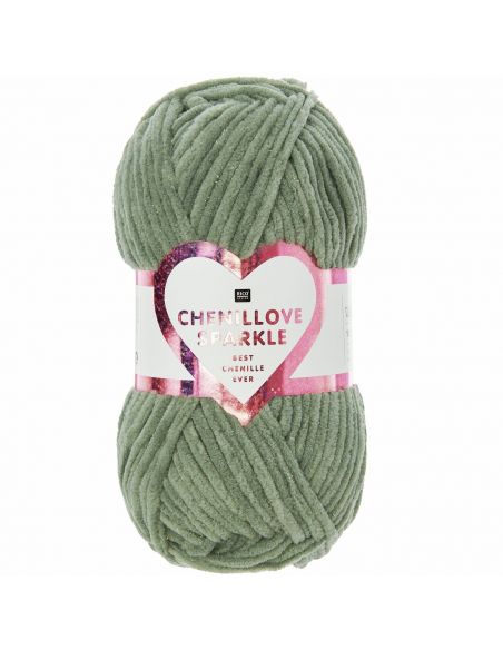 Pelote Creative chenillove sparkle sauge