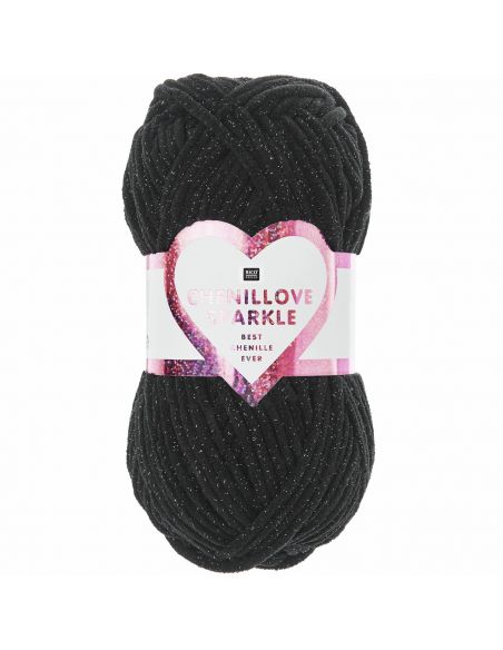 Pelote Creative chenillove sparkle noir