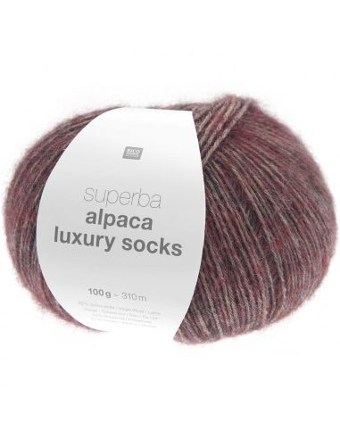 Pelote Rico socks superba alpaca luxury bordeaux