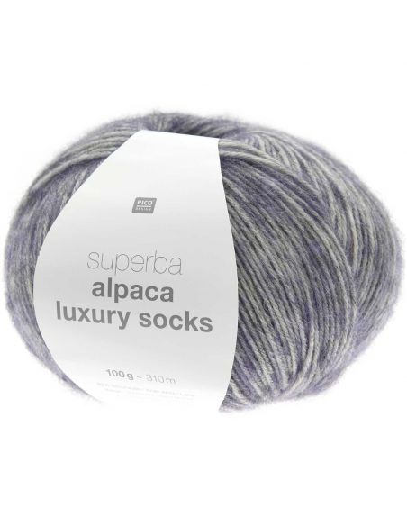 Pelote Rico socks superba alpaca luxury lilas